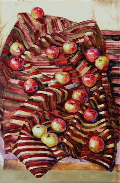 Картина, натюрморт, масло: "Яблоки 2"
