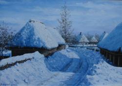 Зимнее село
